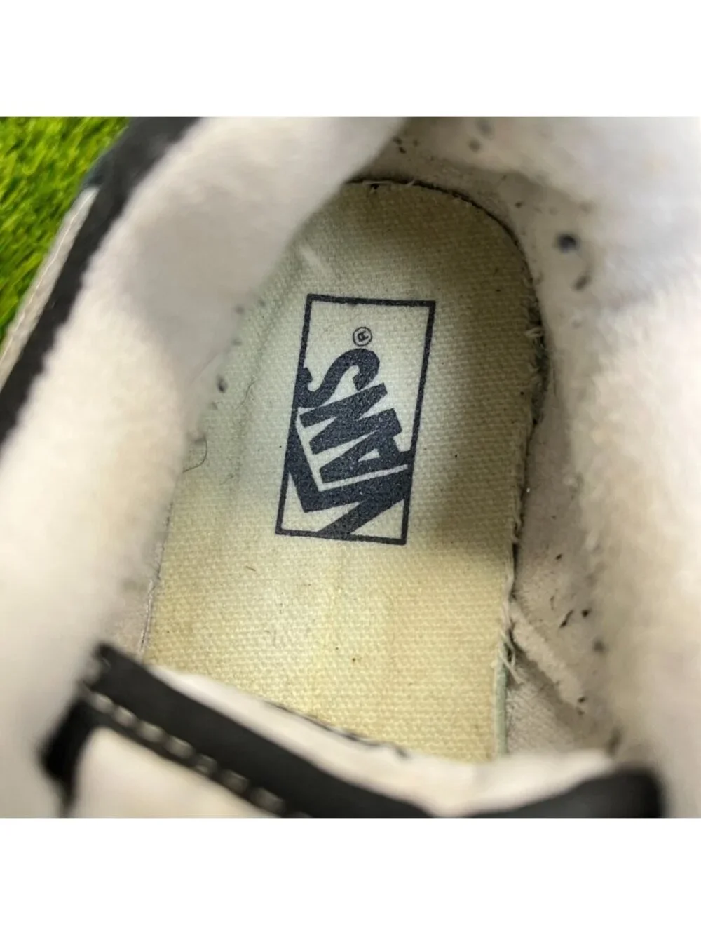 Vans Knu Skool Boys Size 2Y Black White Athletic Walking Skate Shoes Sneakers